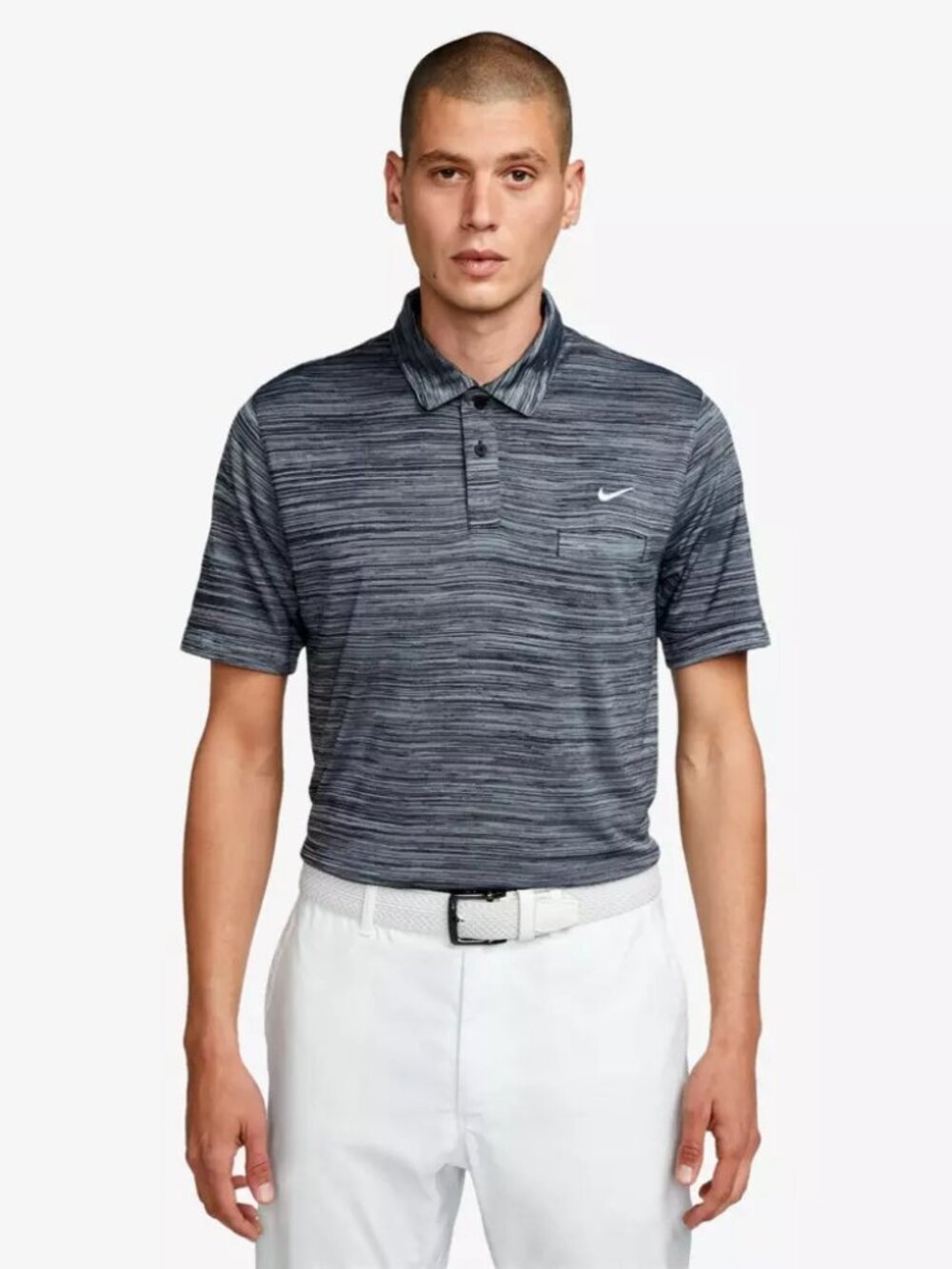 *NWT Nike Men's Dri-Fit Unscripted Golf Polo - Black/Grey